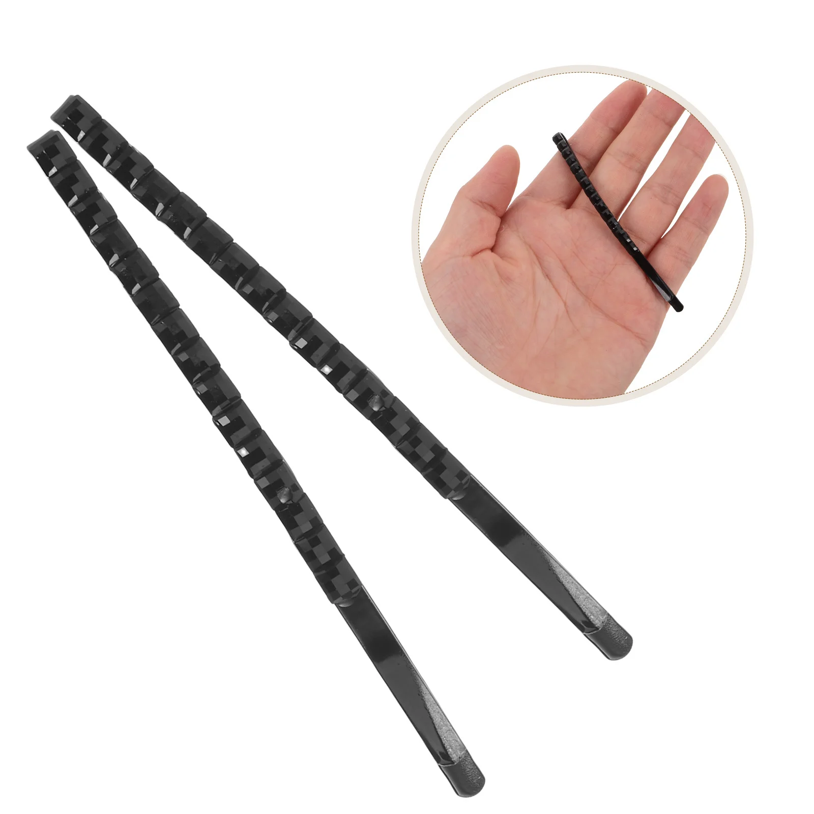 

Black Crystal Hair Clip Stylish Transparent Hair Ornament for Women Party Gift Elegant Jewelry Black Crystal Hairpin Trending