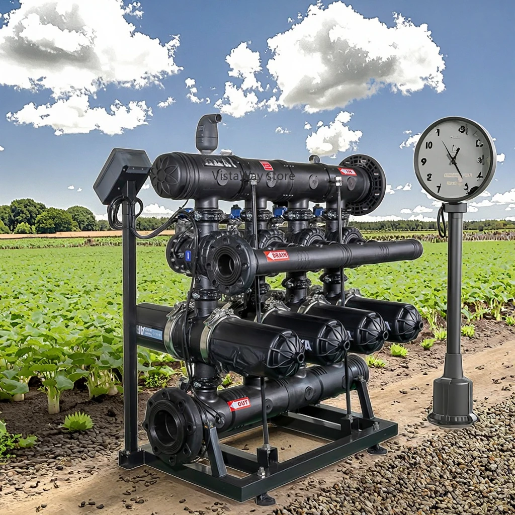Automatic 3-Unit Drip Irrigation System Water-Saving Agriculture Farm Disc Filter Made From HDPE for Efficient Farming