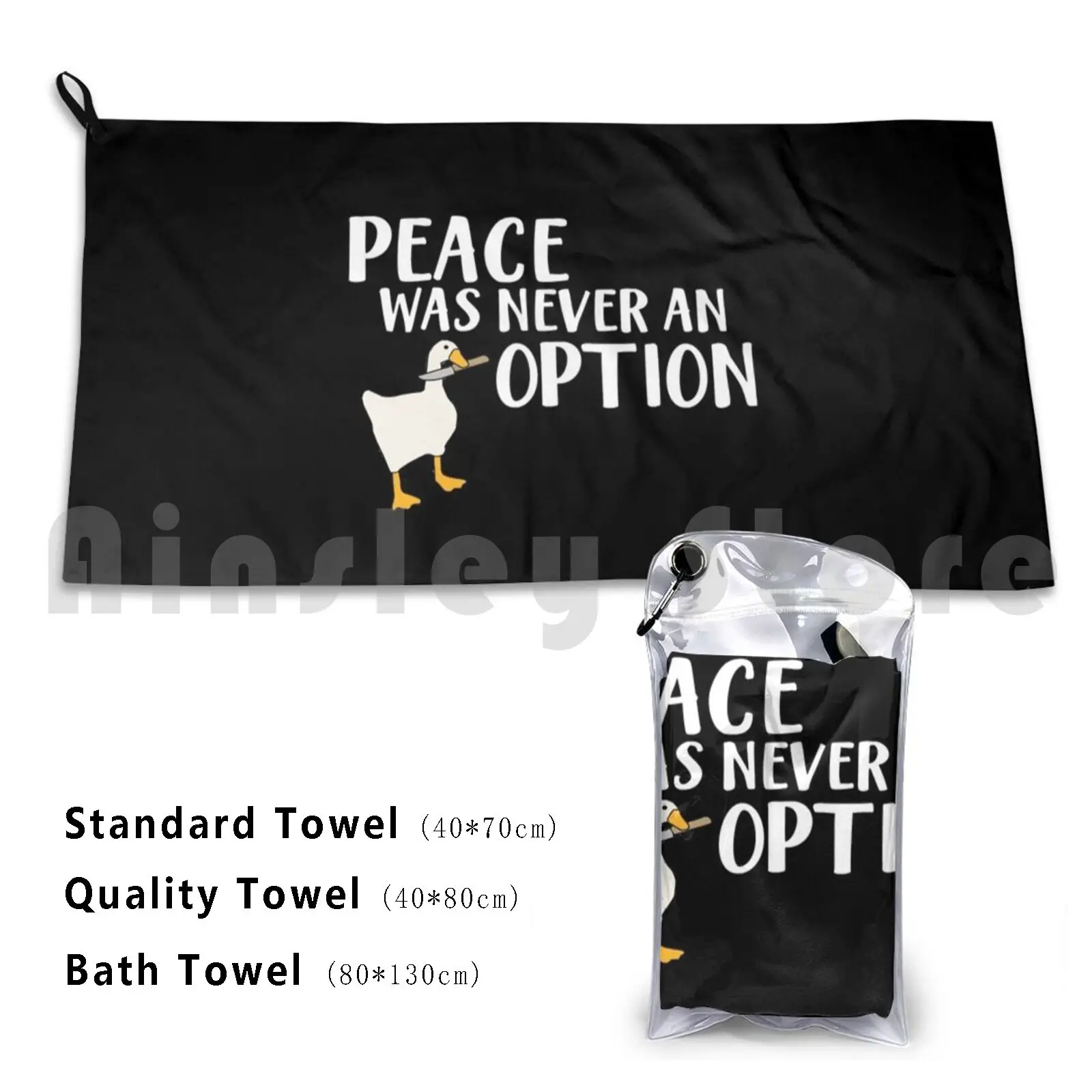 Goose Game Wording Custom Towel Bath Towel Greta Climate Change Goose Game Untitled Goose Game Meme Goose