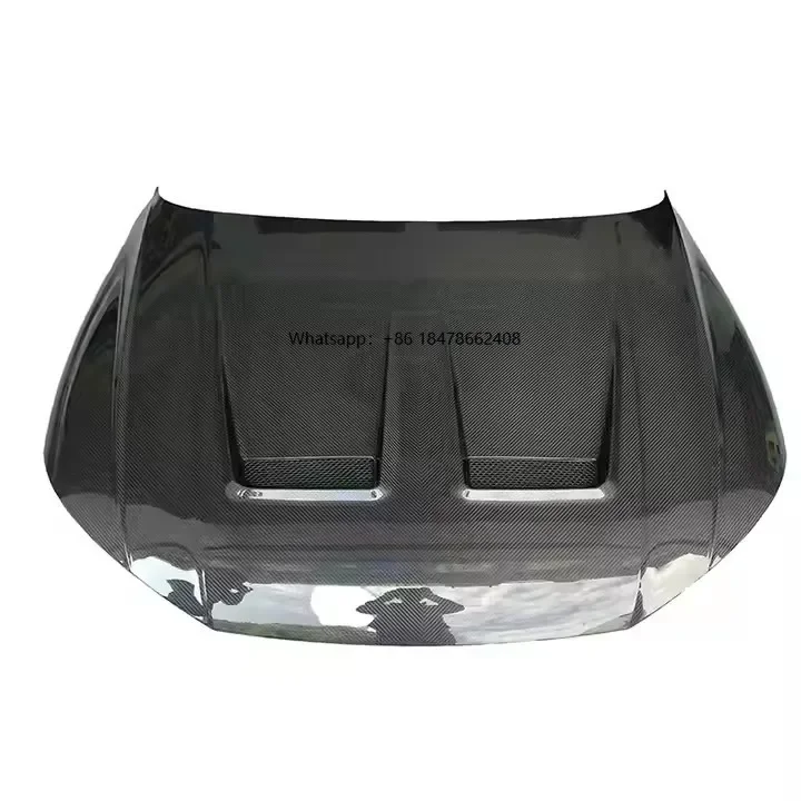 High Quality Dry Carbon Fiber Double-Sided Engine Hood for Q5 Models 18-24 for Upgrading Retrofitting Includes Bolts New