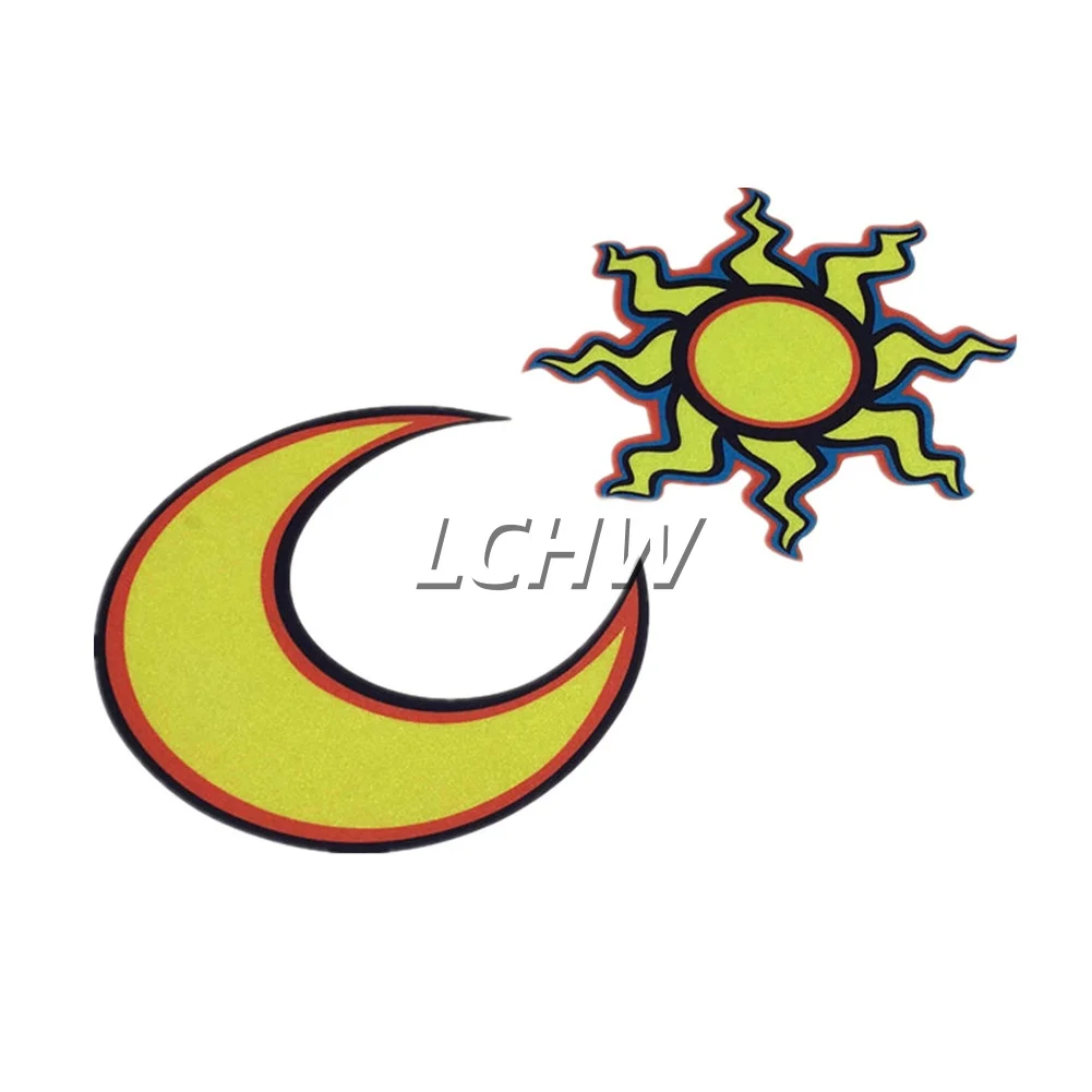 AliExpress NONE Sun Moon Moto Racing Cycling Car Stickers Motorbike Helmet Auto Body Tail Window Decals Reflective