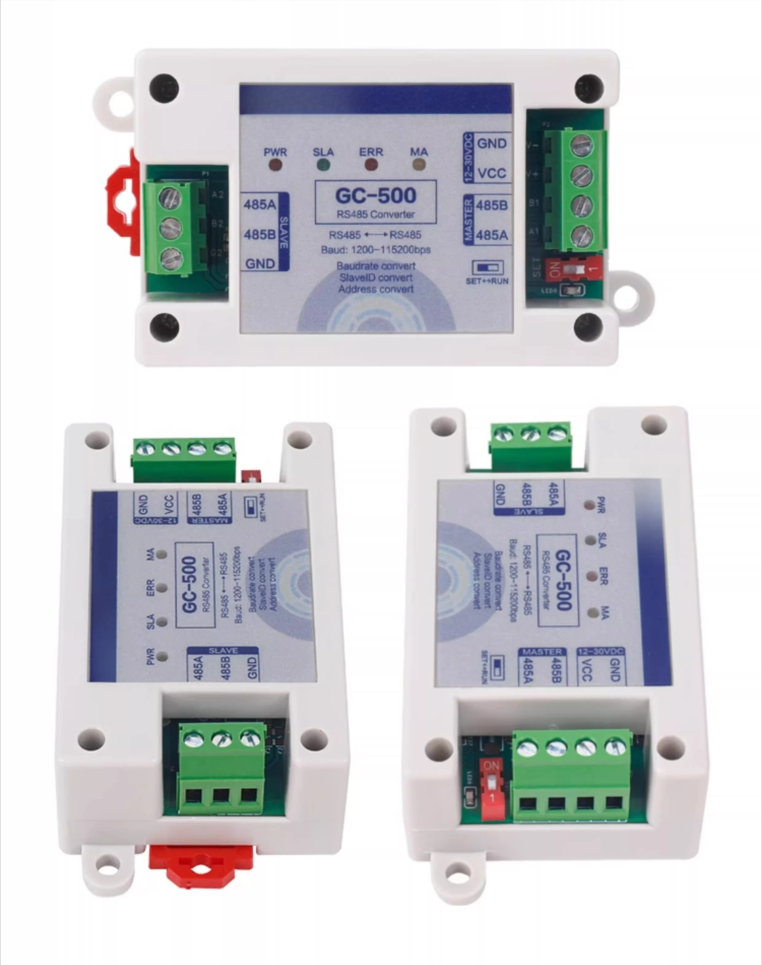 RS485 communication converter from station to address baud rate for modbus protocol conversion repeater