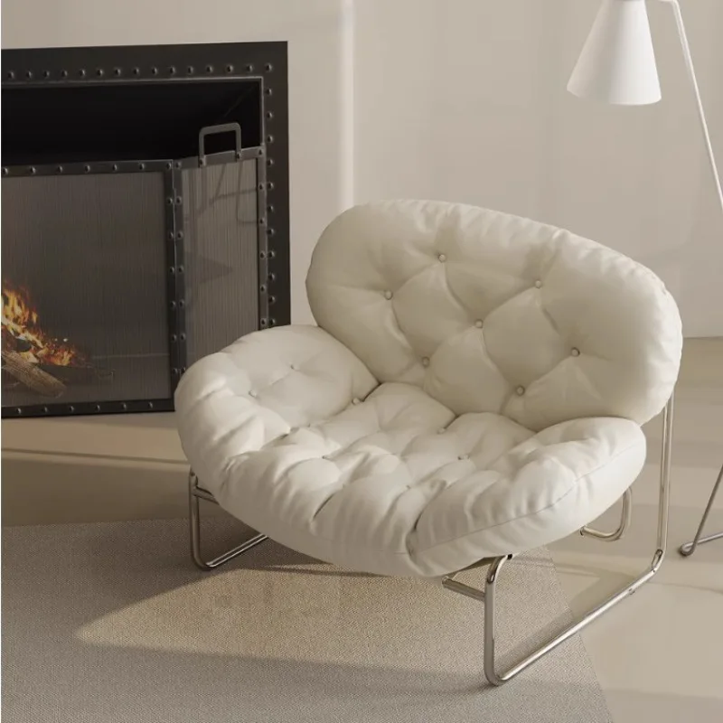 

Minimalist John Single Sofa Living Room Black Vintage Stainless Steel Lounge Chair