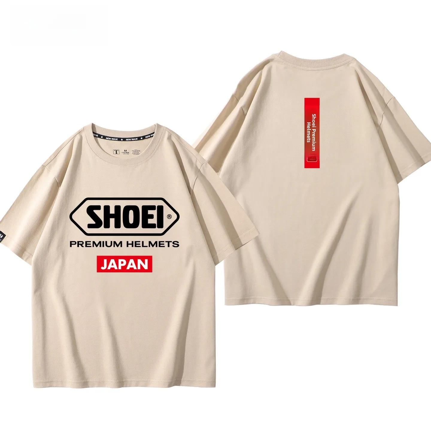 Summer Motorcycle Riding Suit T-Shirt Pure Cotton Short Sleeve Men's Motorcycle Jacket Inner Wear Joint Name SHOEI Style