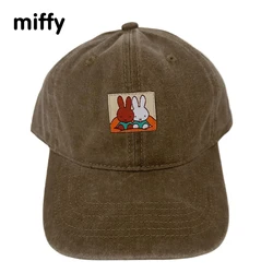 Kawaii Miffy Cute Duck Tongue Baseball Hat Sunshade Sun Mountaineering Hat Boy and Girl Toy Gift