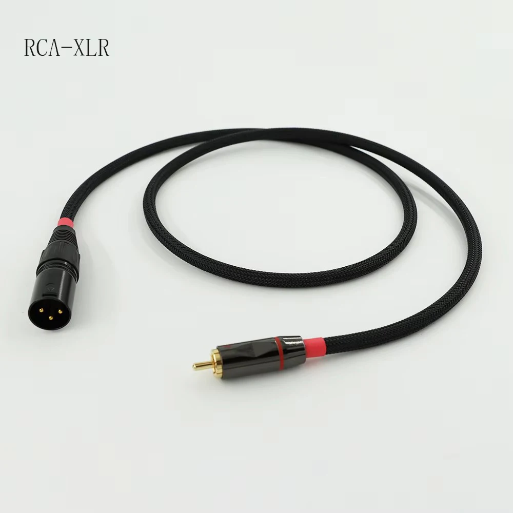 يستخدم Muttersbach RCA إلى XLR للصوت إلى الميكروفون أو كابل توصيل أحادي غير متوازن لوحدة التحكم