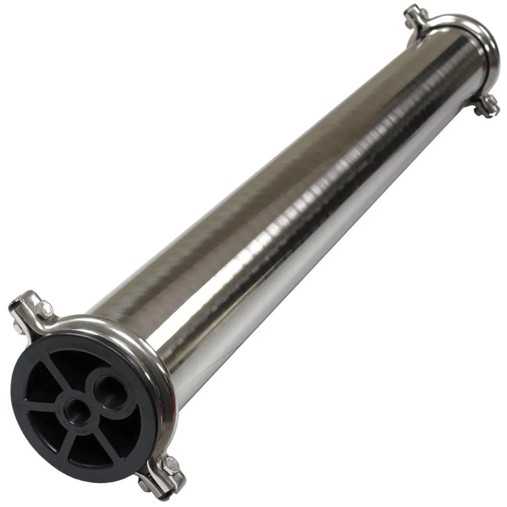 Industrial Reverse Osmosis System 4040 8040 ABS End Cover Stainless Steel RO Membrane Housing for Water Purification