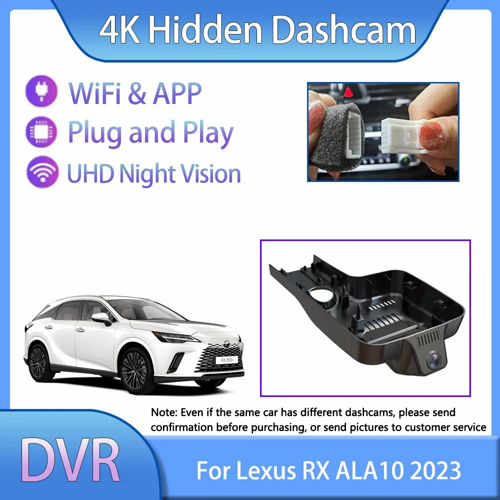 For Lexus RX ALA10 ALH10 MK5 2023 UHD Dashcam Car Accessories Dvr Camera Recorder Play Auto vehicle Android  carplay  mirror