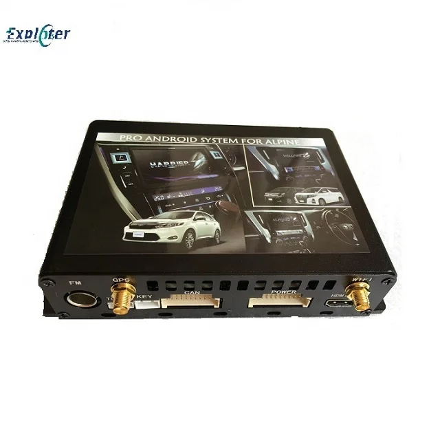 Exploter Android Video Interface Alphard Vellfire Harrier 2015-2019 Decode Android 8.0 IOS System APP Box 1 Year GPS Navigator