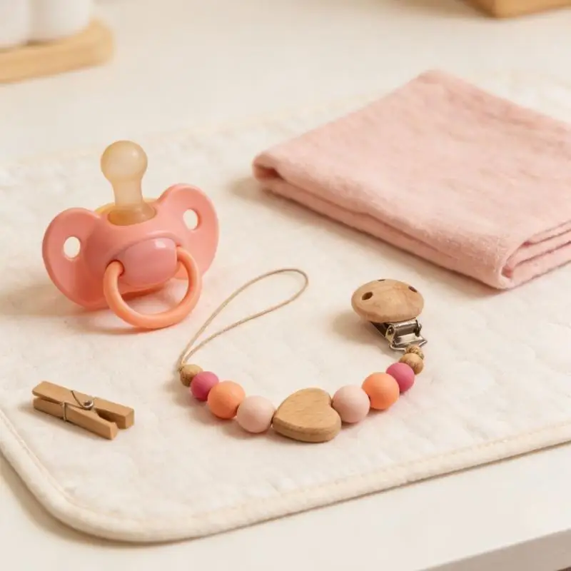 CORB Silicone Teether Pacifier Strap Baby Dummy Clip Soother Chain Pacifier Strap Teether Toy Newborns Pacifier Chain Clips