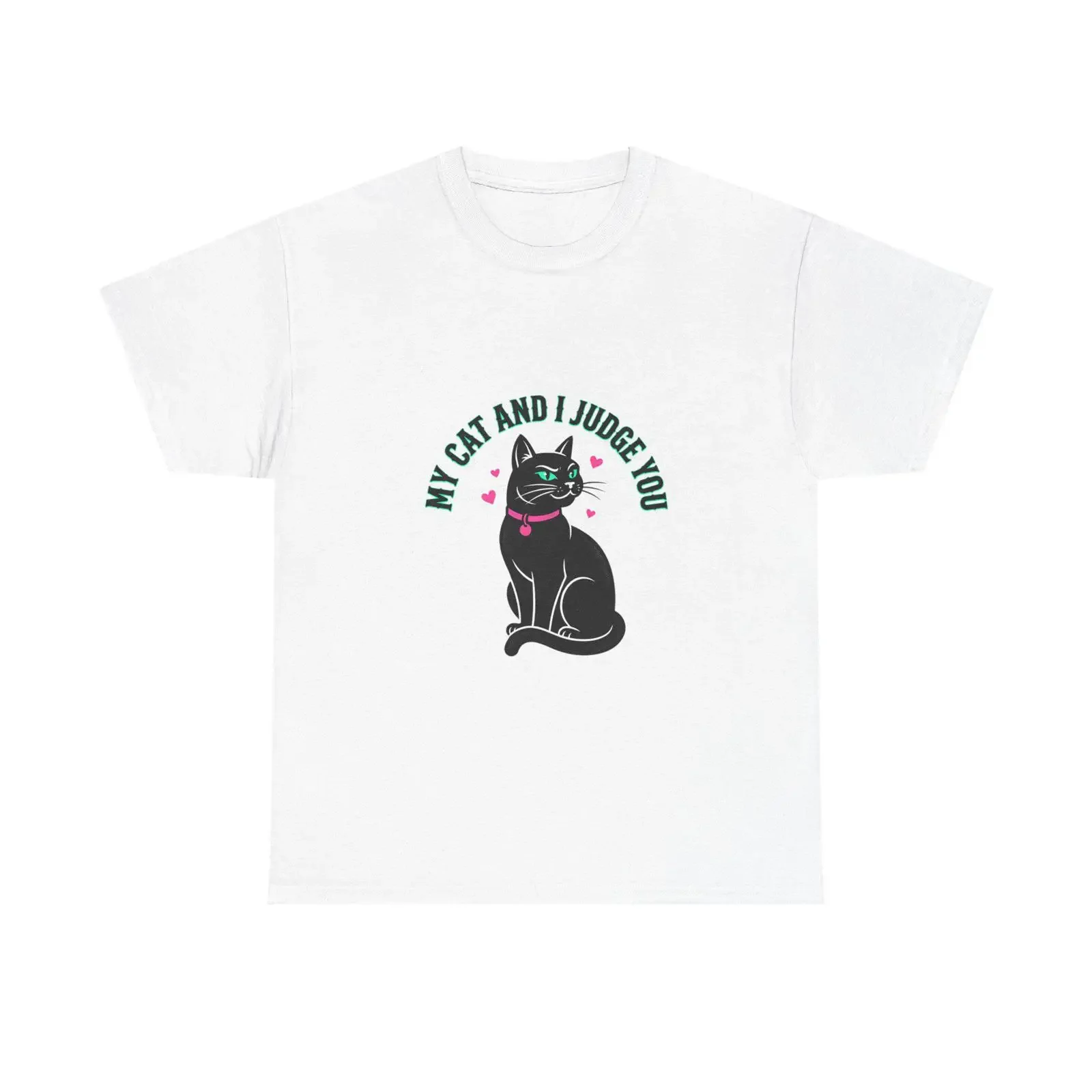 My Cat And I Judge You T Shirt Funny Black vintage Washed Breathable Soft Unisex homme fashion Top For Everyday Wear streetwear
