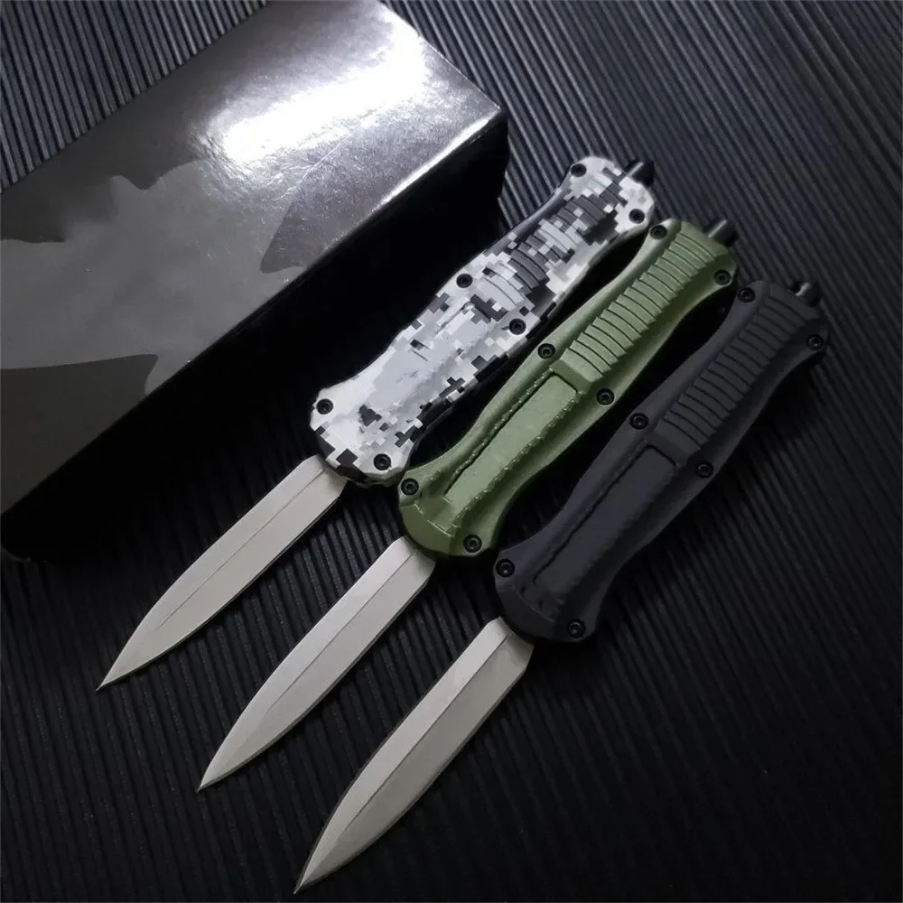 BM Outdoor Survival Self Defense Knife 440C Blade Zinc Alloy Handle Pocket Knife Hunting Camping Combat Tactical Tool