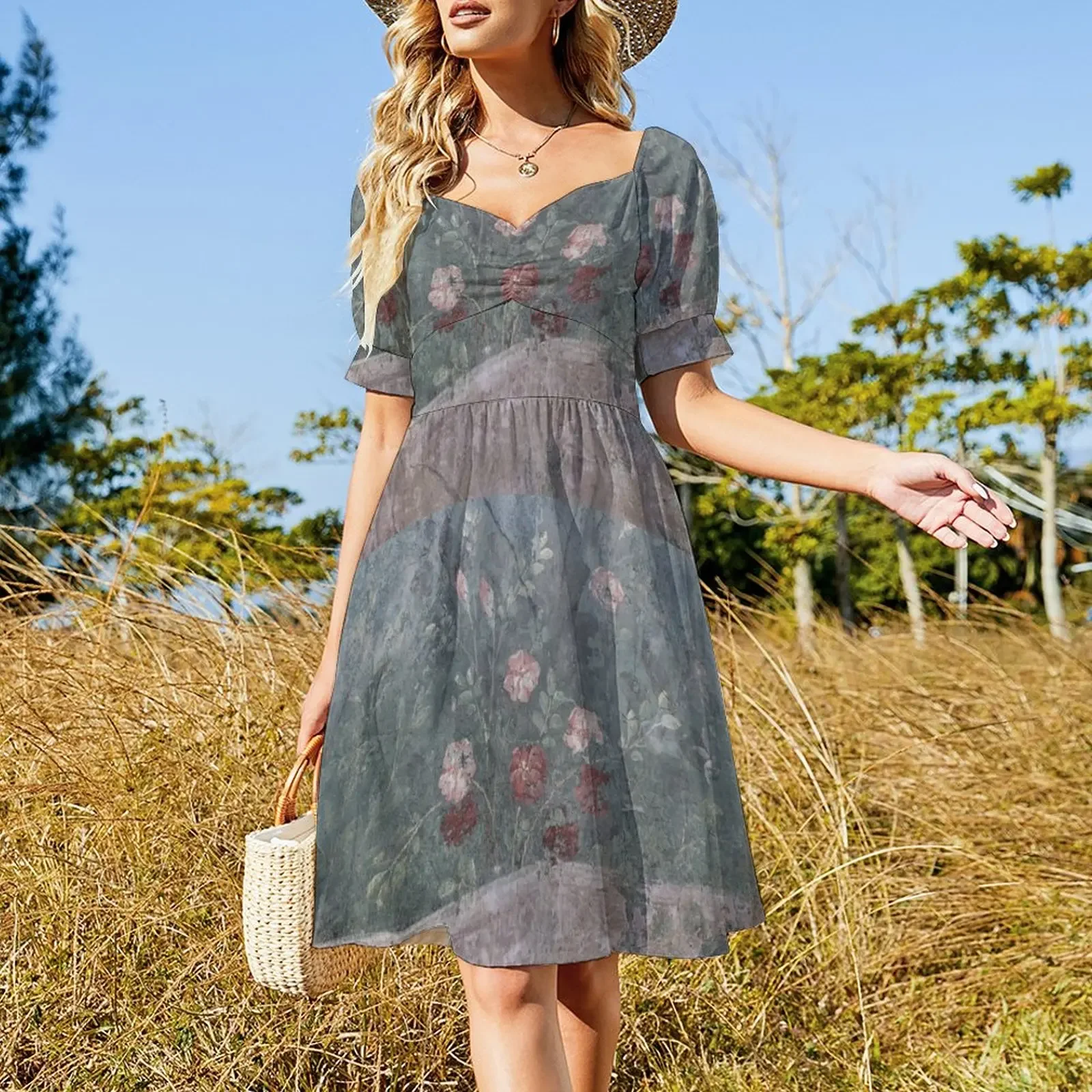 Garden of Livia - Prima Porta - flowers Short-Sleeved Dress summer dress woman 2025 dresses summer woman 2025 long dress women