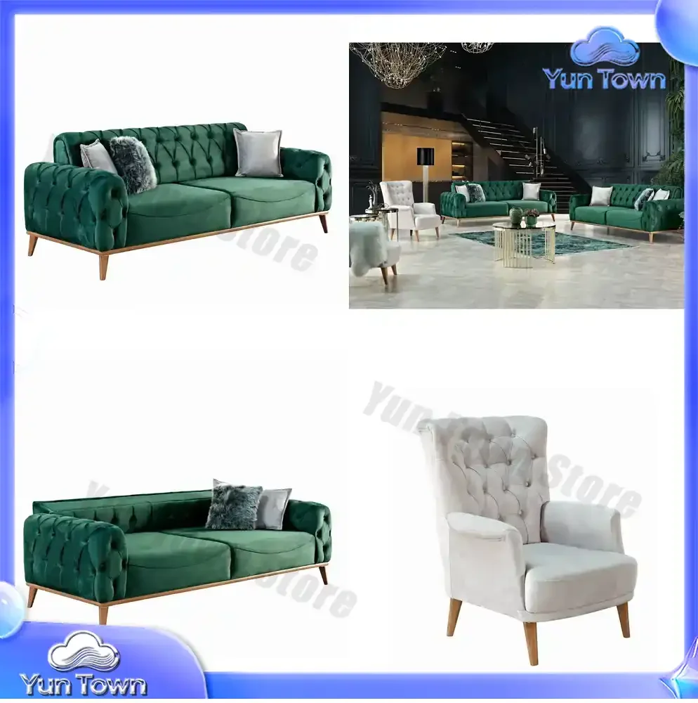 High Quality Luxury Modern Furniture Living Room Light Luxury Style Italian Sofas Furniture Sofa Set Fabric Sectional