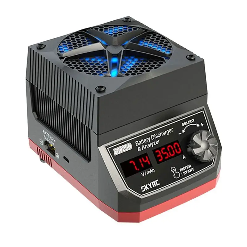 BEDW-SKYRC BD250 3S Lipo Battery Discharger 250W 35A Lihv/Nimh Analyzer Professional RC Drone Battery High-Power Discharger