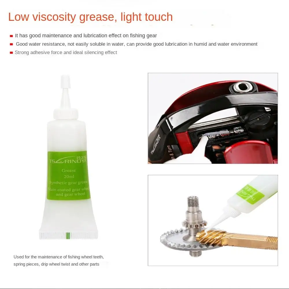 

1 set Compression Resistance Spinning Reel Grease Antioxidant Water Resistance Fishing Bearing Lubricant Oil Wear Resistance
