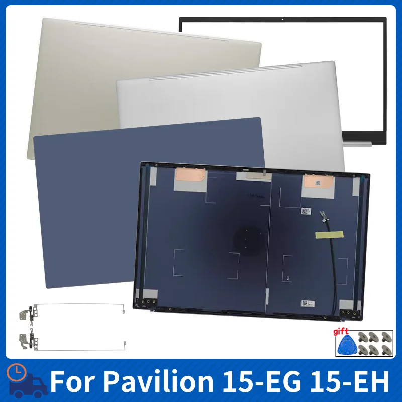 

New For Pavilion 15-EG 15-EH 15Z-EH TPN-Q245 Laptop LCD Back Cover Front Bezel Hinges Computer Replacement Parts Rear Lid Case