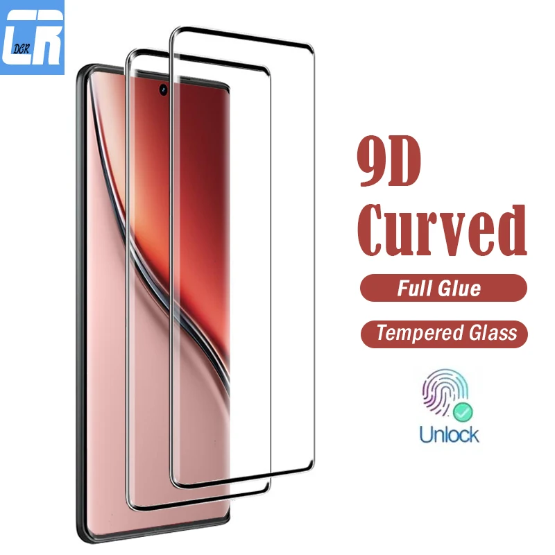 

9D изогнутое защитное стекло с полным клеем для Realme P3 Ultra P2 Pro, закаленное стекло с горячим изгибом для защиты экрана Narzo 80 60 Pro