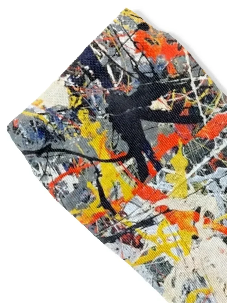 Jackson Pollock Number 5 Socks with print Heating sock hiphop custom sports Boy Socks Women's