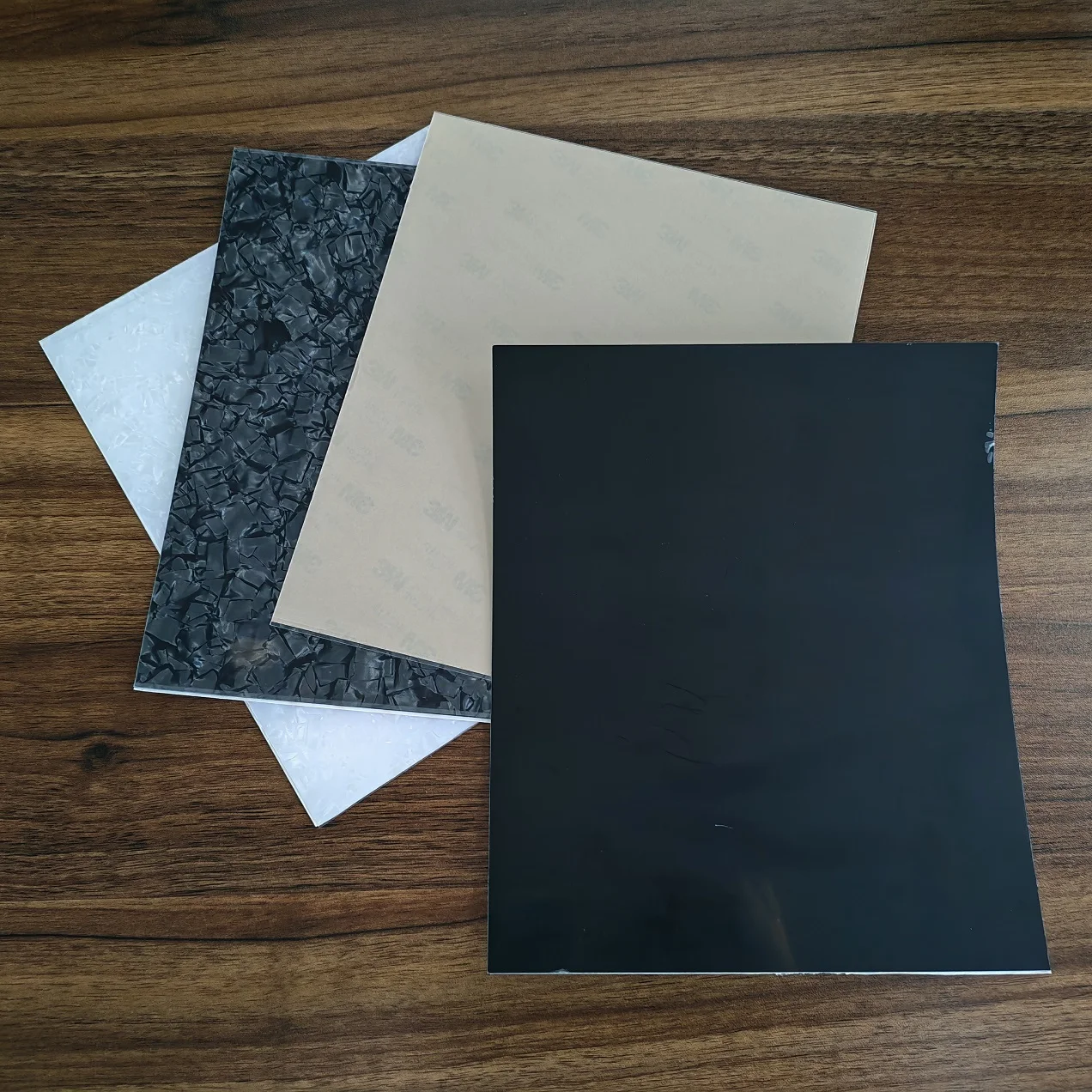 FLEOR 20x17cm Acoustic Pickguard Blank Material Self Adhesive Guitar Pick Guard Scratch Plate Sheet