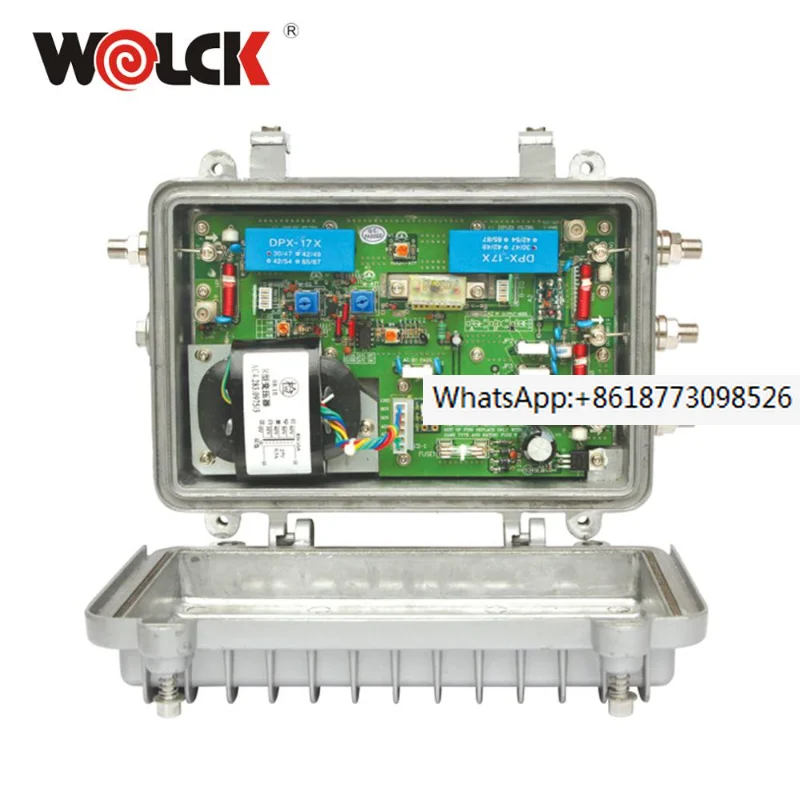 Factory made catv modulator amplifier housing 40db