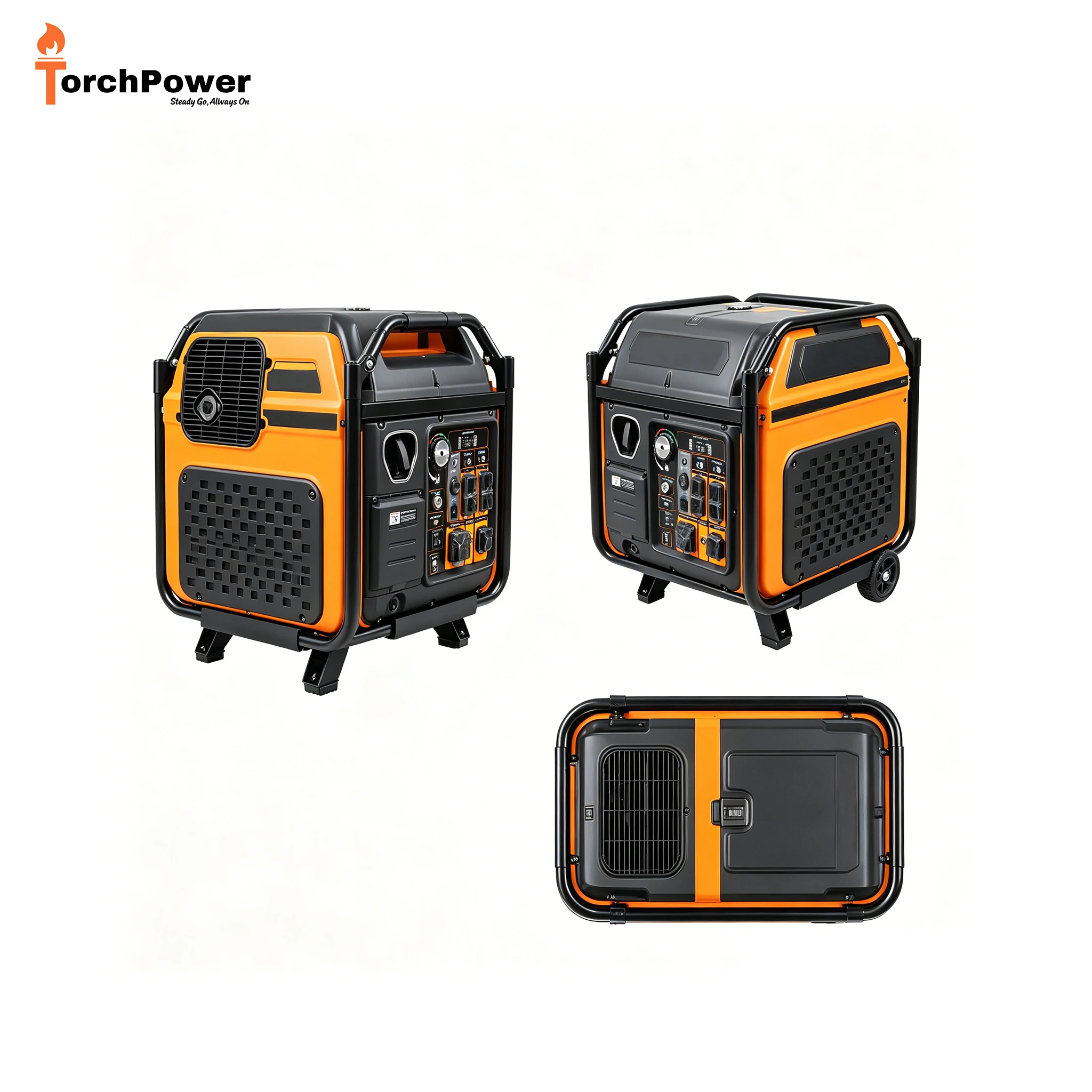 Brushless Silent Portable Petrol Generator ATS Single Phase 220V Inverter for Camping Emergency Use 50Hz 60Hz Power Tool Set
