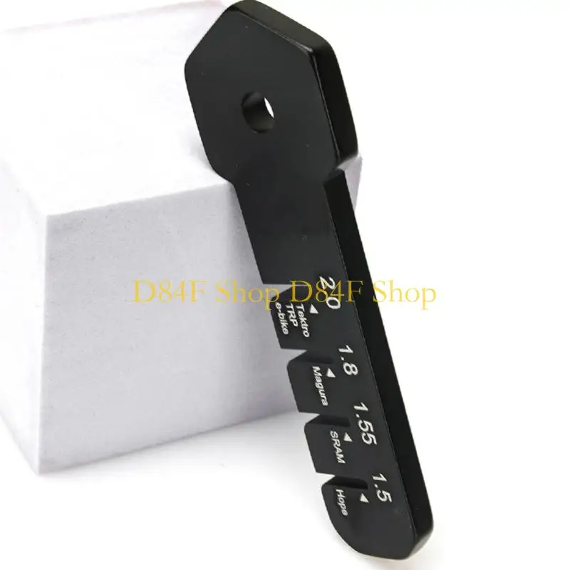 D84F Portable Brake Rotor Inspection Tool With Calibration Mark For Quick Bicycles Disc Maintenance Ergonomic Portable Design