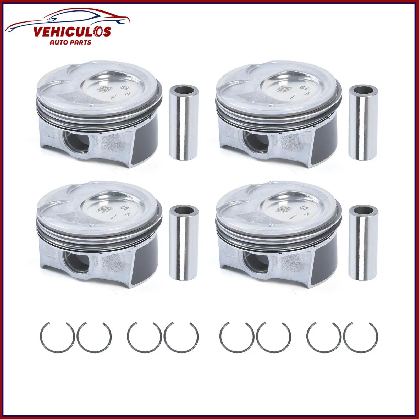 

Engine Piston & Rings Kit 23041-2E210 For Kia Soul Forte Forte5 Forte Koup Hyundai Elantra GT Tucson 2.0L L4 230412E210