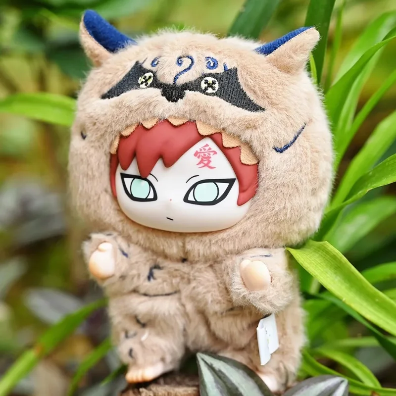 2025 caliente nuevo Naruto juguete de vinilo EAKI Linda bestia fiesta Sasuke vinilo lindo peluche caja ciega figura colgante regalo