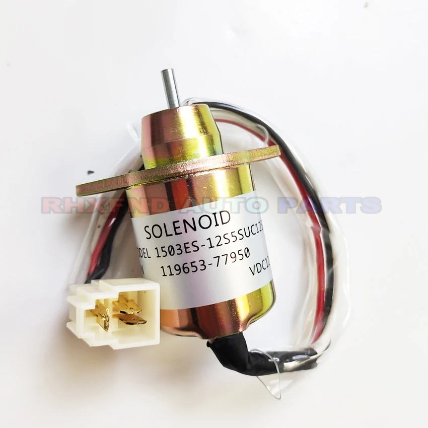 12V Fuel ShutOff Solenoid 12V 1503ES-12S5SUC5S 119653-77950 SA-4562T For Yanmar 3TNE84 3TNE88 4TNE84 4TNE88 engine stop solenoid
