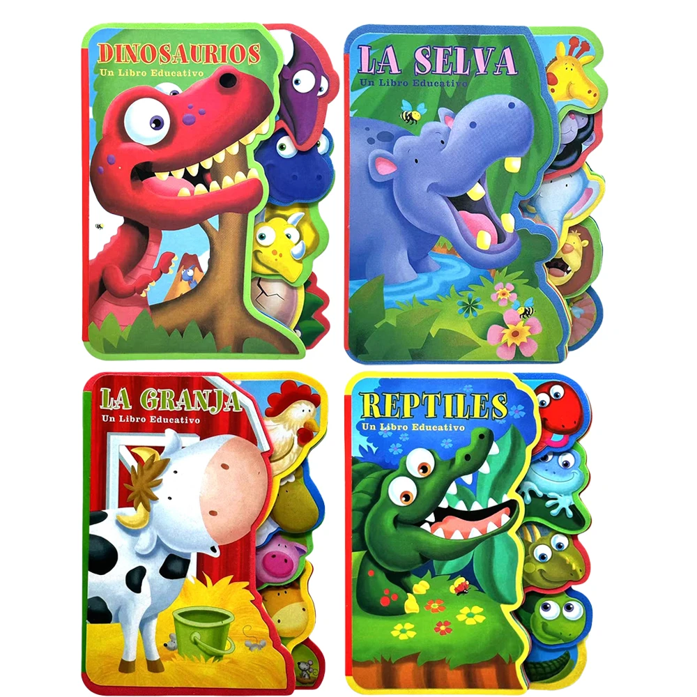 1 Spanish educational picture book (12cm x 15.8cm) — made of EVA material, designed to help enhance cognitive skills.