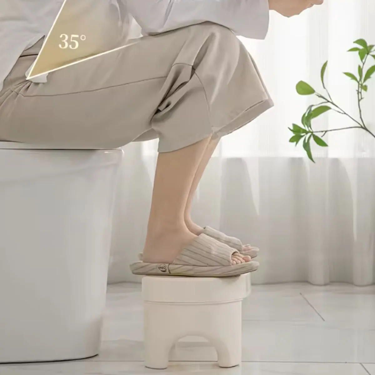 Toilet Stool Footstool Toilet Squatting Pit Artifact Plastic Thickened Feet on The Small Stool Children Non-slip Pad Footstool