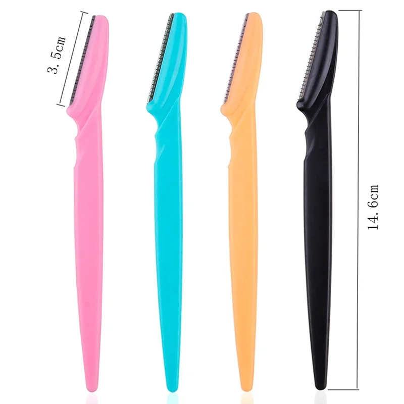 5/10/15Pcs Eyebrow Trimmer เครื่องมือแต่งหน้า Safe Eye Brow มีดโกน Face กําจัดขนเครื่องโกนหนวดใบมีดผู้หญิงคิ้ว Shaping มีด
