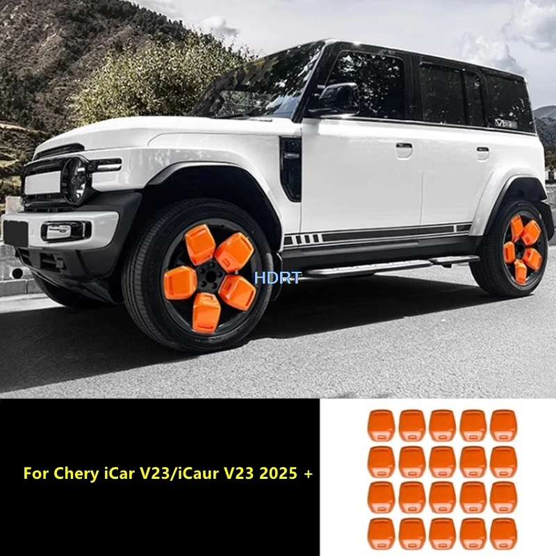 

Car Styling Front Rear Wheel Hub Cap Tire Cover Body Kit For Chery iCar V23/iCaur V23 2025 + Protector Decoration Accessories