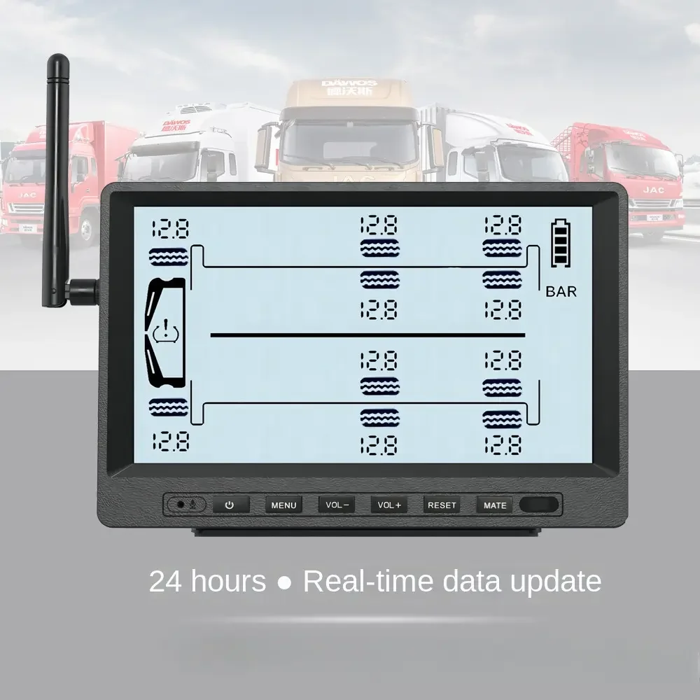 Hot Selling Auto 8 12 16 22 Wheel TPMS Tyre Pressure Monitoring System Sensor 433.92Mhz Truck RV Tire Pressure Trailer