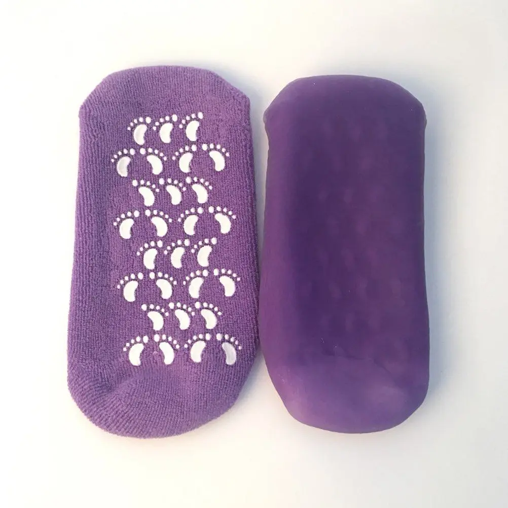 

Набор: гелевые носки и перчатки для спа-процедур, фиолетовые, унисекс, увлажняющие, восстанавливающие огрубевшую и потрескавшуюся кожу, смягчающие руки и ноги, с минеральным маслом
