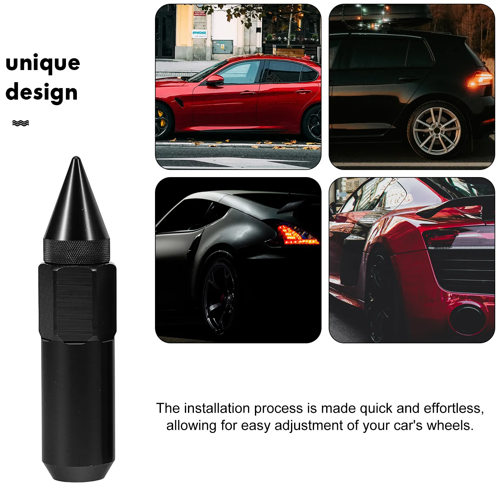 

20Pcs Wheel Nut Covers Durable Aluminum Car Tire Lug Nut Caps Easy Installation Car Wheel Accessories Tire Caps