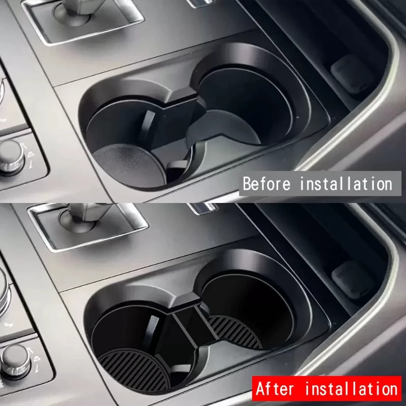 For Mazda CX-60 2022 Silicone Center Console Cup Holder Insert Anti Rattle Shockproof Precise Fit Interior Mod Car Accessories