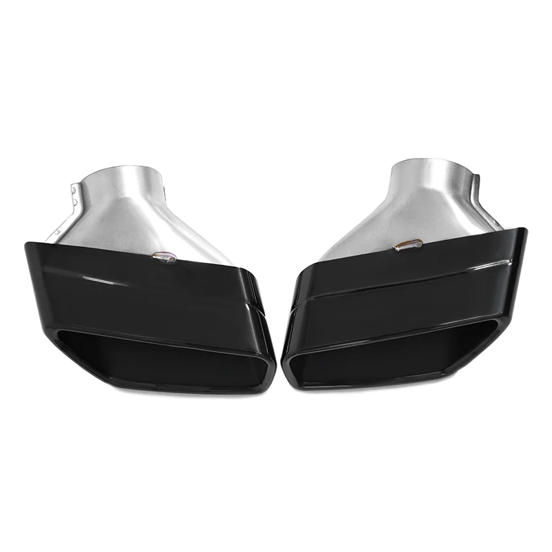 SYPES Car Exhaust Pipes for BMW G30 G38 525i 528i 530i Stainless Steel Rectangular Nozzle Single Exhaust Tip Turbine Muffler Tip
