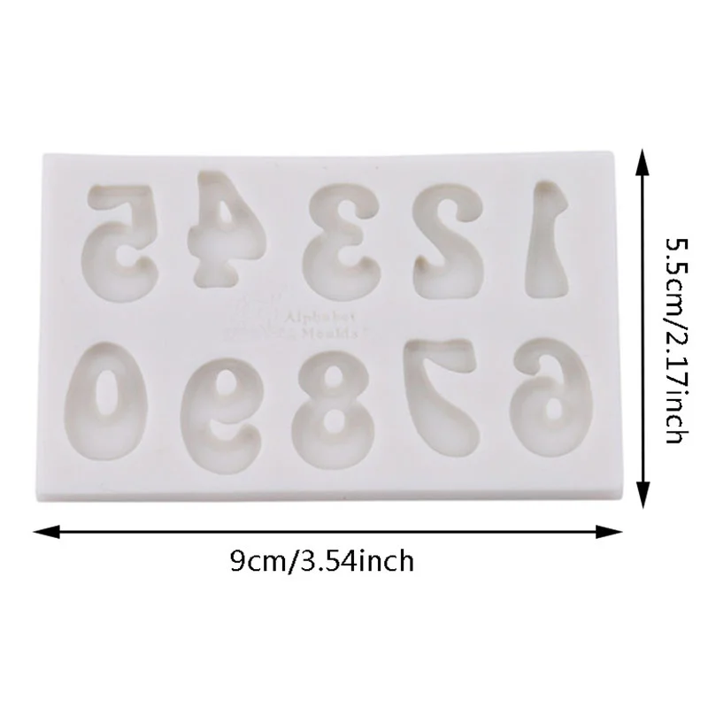 26 Letter Fondant Molds Alphabet Number Chocolate Silicone Mold For Birthday Party Cake Decoration Cupcake Topper Chocolate Clay view 5