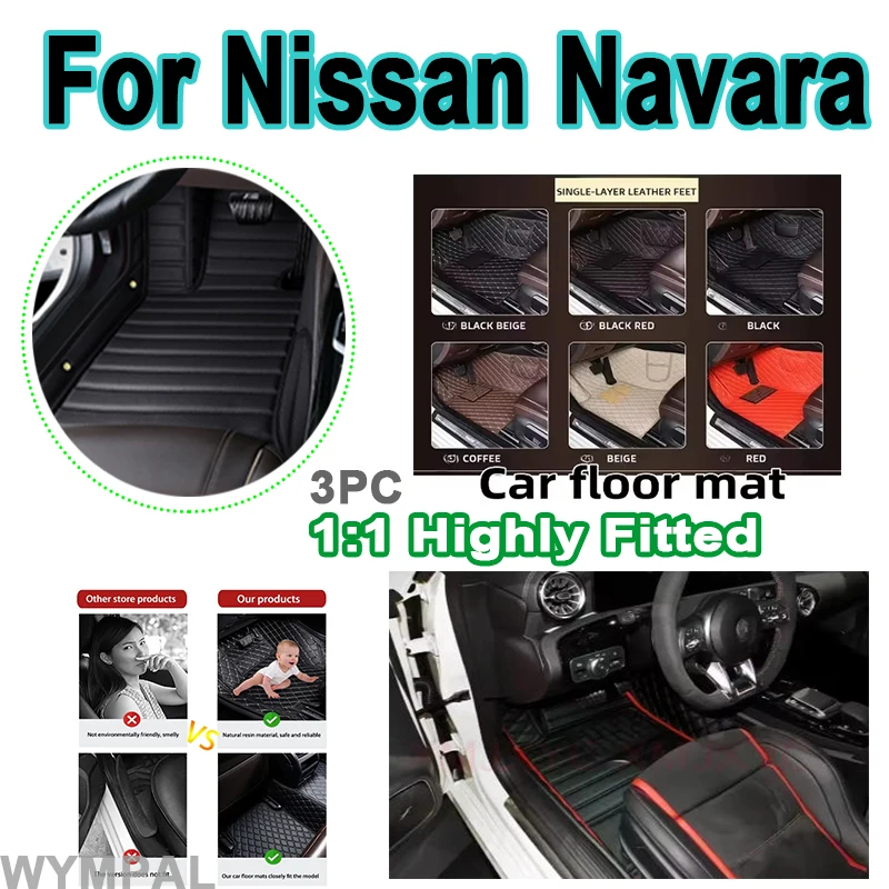 

Luxury Car Floor Mats For Nissan Navara D40 2010 2011 2012 2013 2014 2015 Interior Details Rugs Foot Pads Car Accessories set