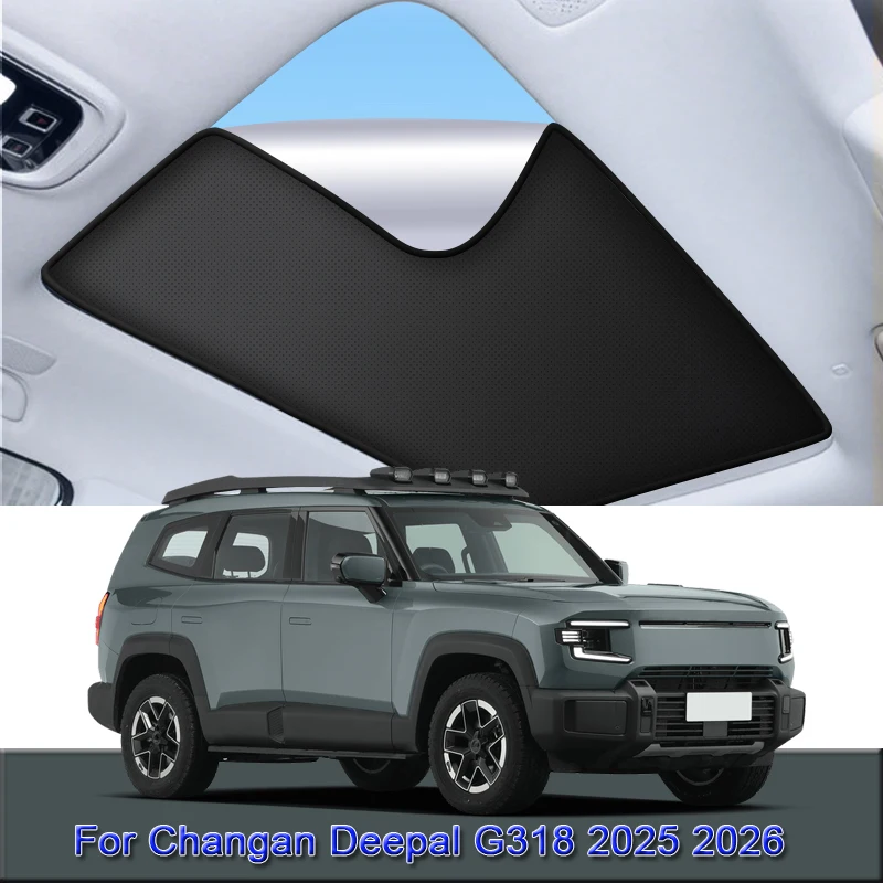 

Для Changan Deepal G318 2025 2026, автомобильный электростатический адсорбционный люк на крыше, солнцезащитный козырек, теплоизоляционная наклейка в стиле мансарда, аксессуары