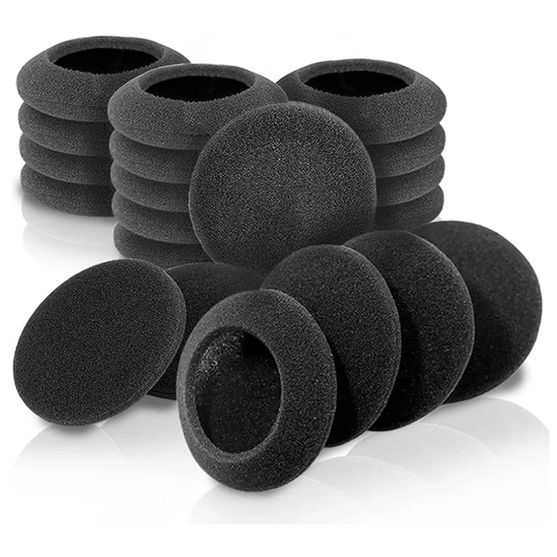 

60mm/2.4" Foam Ear Pud Earpads Sponge Cushion Covers for Logitech H600 H330 H340 Sony MDR-G45LP G55LP HM33 NC6s H1030 Koss CS100