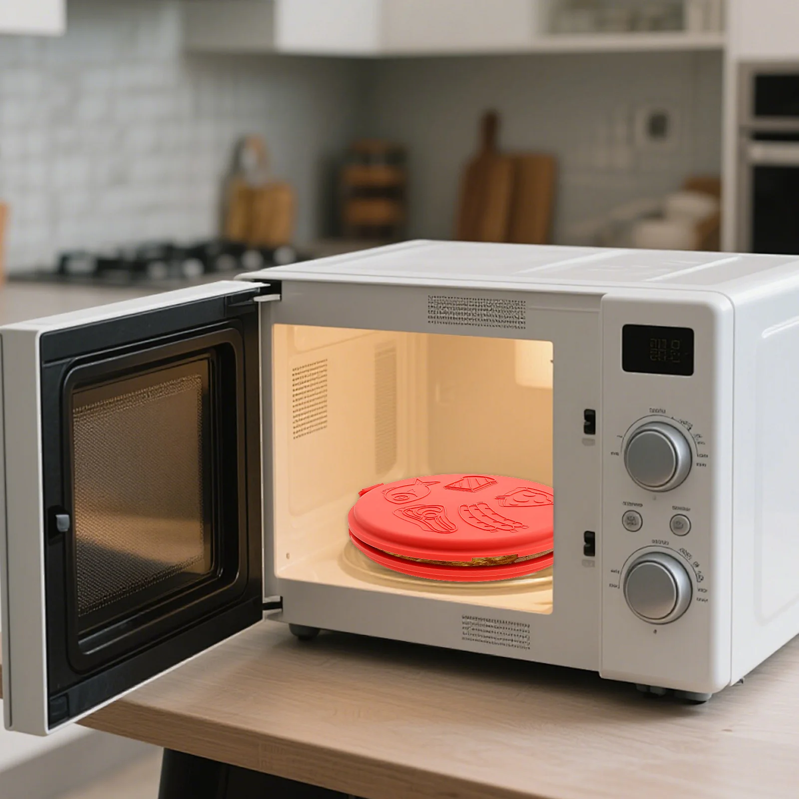 Bandeja de cozimento de bolo de sanduíche, assadeira elétrica de café da manhã doméstico, mini máquina multifuncional totalmente automática de biscoitos de waffle