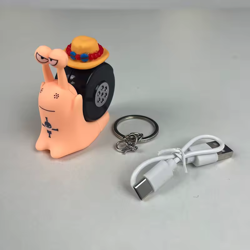 Anime One Piece Den Den Mushi Model Toys Cartoon Luffy Sabo Ace Snail Shaped Phone Can Sound Recording Toys for Children Gifts - Image 8