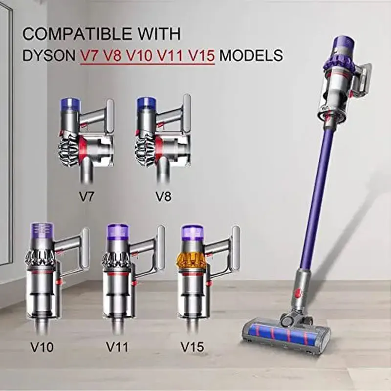 Floor Brush Head Tool for Dyson V8 V7 V10 V11 V15 Vacuum Cleaner Accessories Soft Sweeper Roller Head Floor Brush