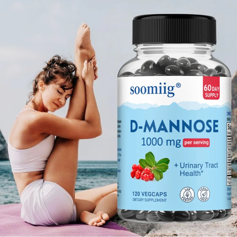 

D-Mannose 120 Vegan Capsules, 1000 Mg Per Serving, Maintaining Bladder Health, Extra Strength, Vegan, Non-GMO