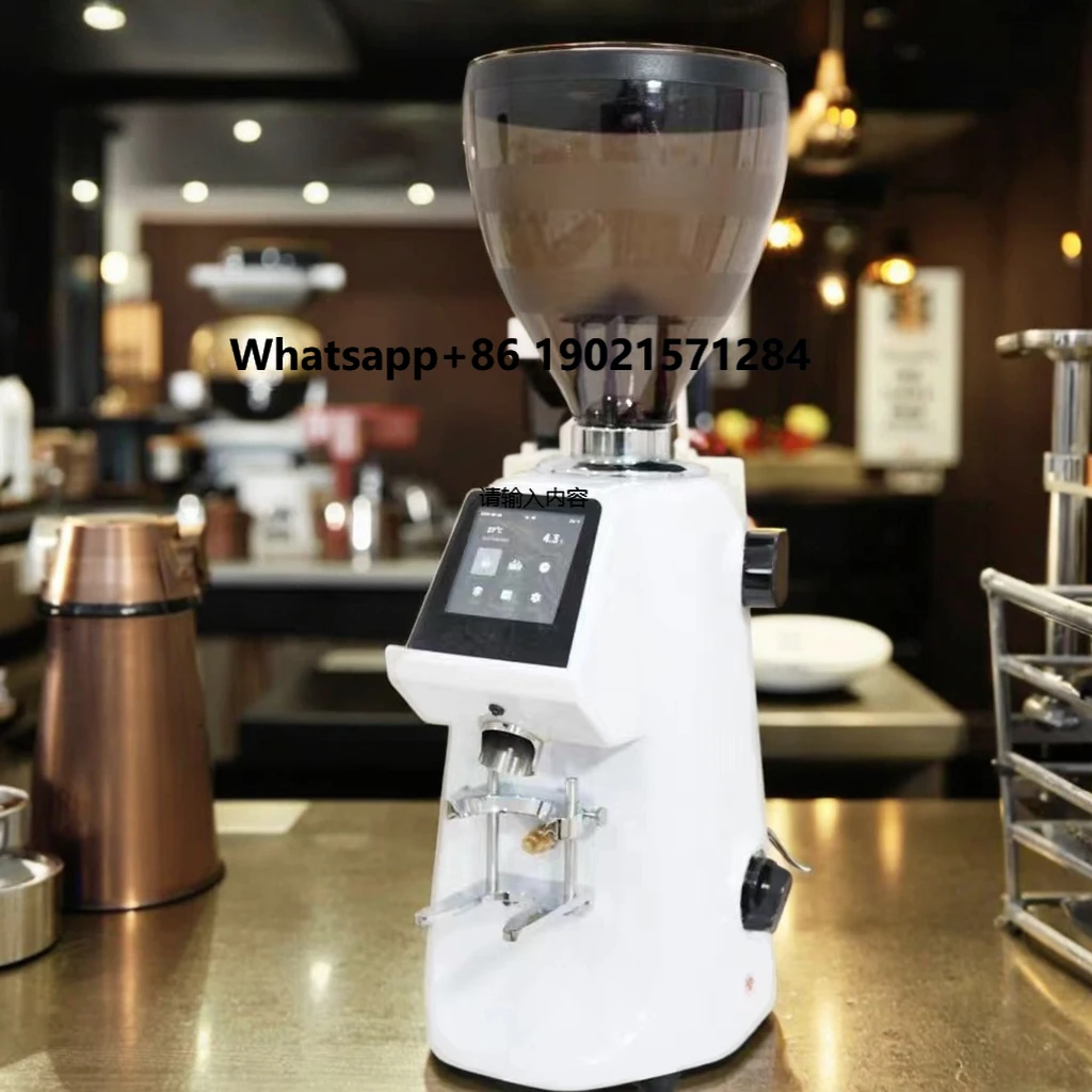 

Commercial Electric Coffee Grinder with Touch Screen Big Capacity Professional Bean Grinder for Home RV Coffee Shops Hotels