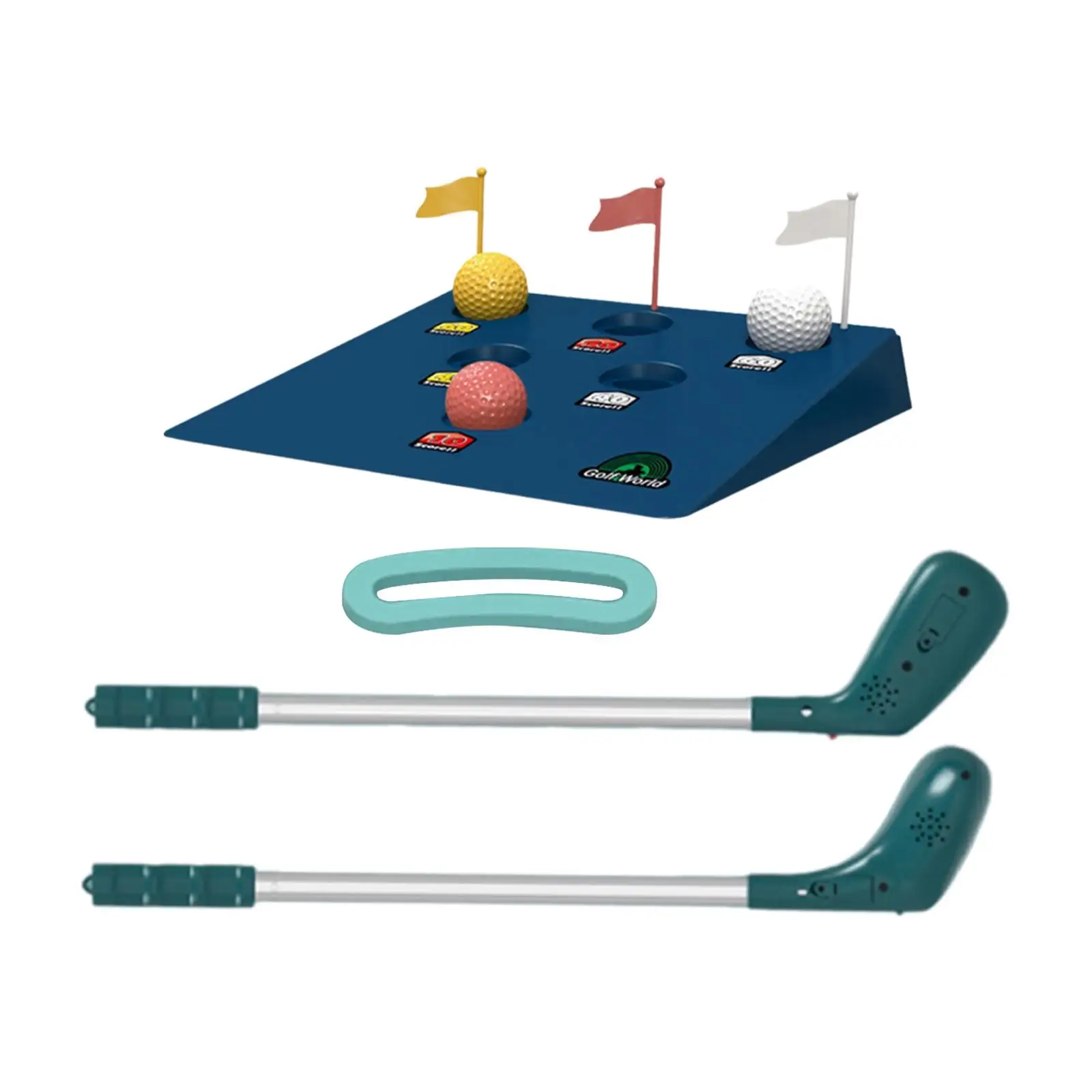 Mini Golf Toys Golf Indoor Games, Funny Indoor with Club, Balls, Flag Parent