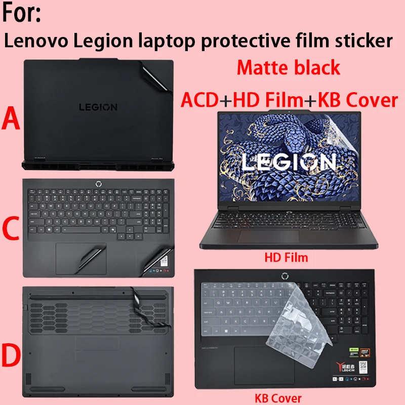 

Для Legion Pro7 16IAX10H наклейка защитная пленка Legion Pro5 16AFR10 IRX10/16ADR10 корпус ноутбука пленка компьютерные наклейки на кожу тела